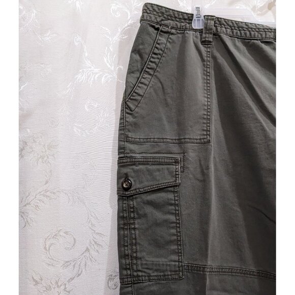 Vintage Y2K Cargo Pants 24W Relaxed Fit High Rise Cotton Comfy Grunge Alt Pocket - Picture 4 of 6